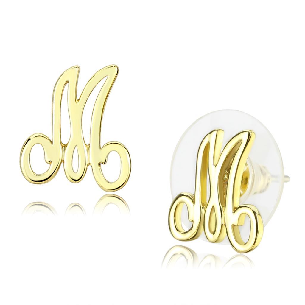 JCE4667 Flash Gold Brass Earrings with No Stone